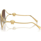 VE2288, Gold/Brown Silver Mirror Gradient Lenses