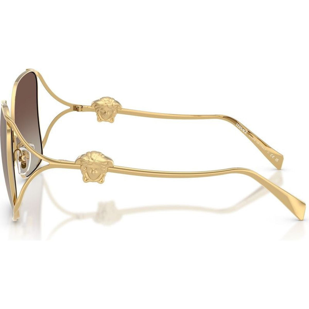 VE2288, Gold/Brown Silver Mirror Gradient Lenses