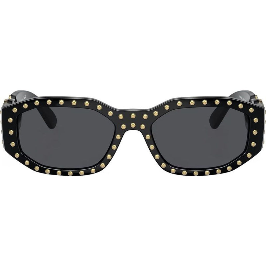VE4361, Black and Gold Studs/Dark Grey Lenses