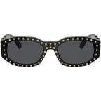 VE4361, Black and Gold Studs/Dark Grey Lenses