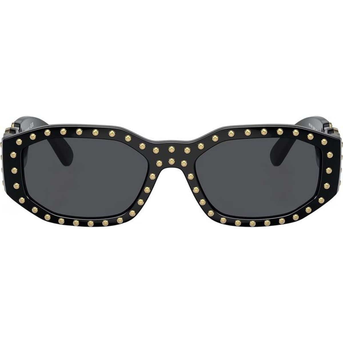VE4361, Black and Gold Studs/Dark Grey Lenses