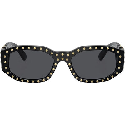 VE4361, Black and Gold Studs/Dark Grey Lenses