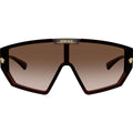 VE4461, Transparent Brown/Brown Gradient and Black Lenses
