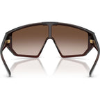 VE4461, Transparent Brown/Brown Gradient and Black Lenses