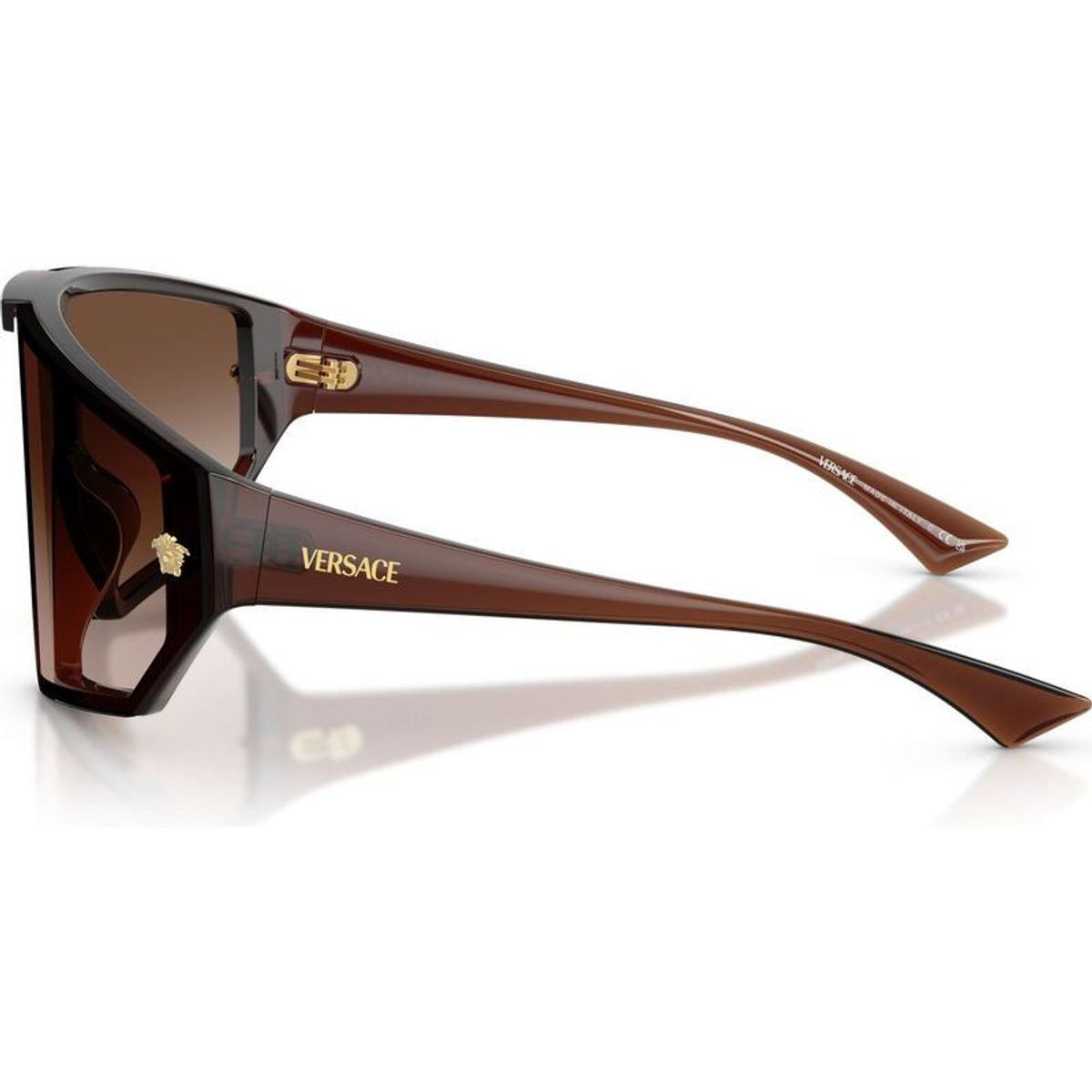 VE4461, Transparent Brown/Brown Gradient and Black Lenses