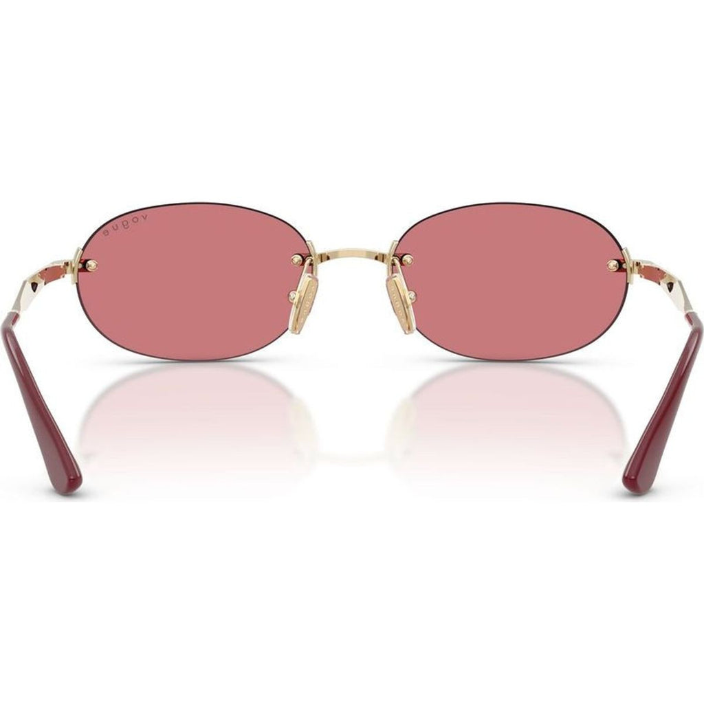 VO4342S, Pale Gold/Red Lenses