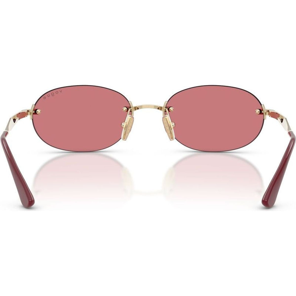 VO4342S, Pale Gold/Red Lenses