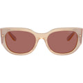 VO5641SU, Transparent Pearl Cream/Dark Violet Lenses