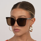 Betty, Transparent Olive/Brown Lenses