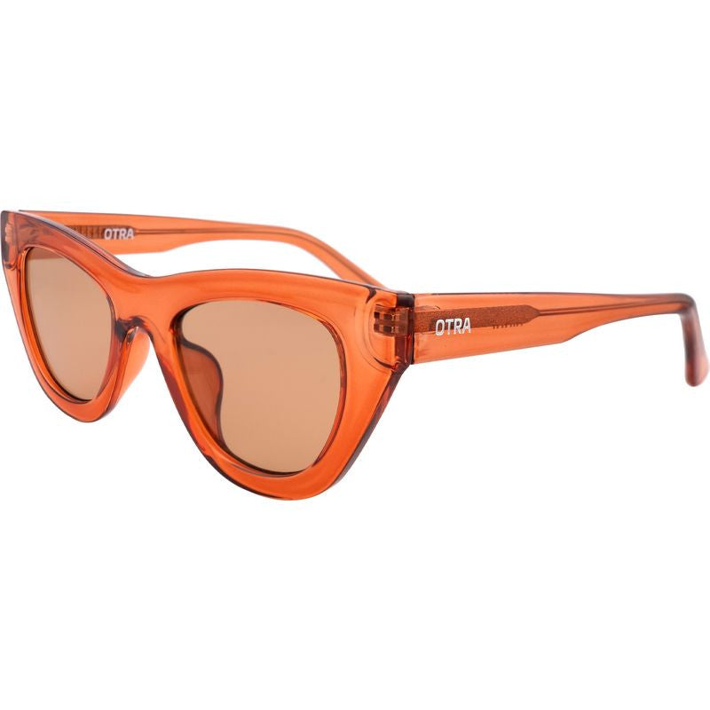 Kinni, Transparent Salmon/Brown Lenses