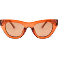 Kinni, Transparent Salmon/Brown Lenses