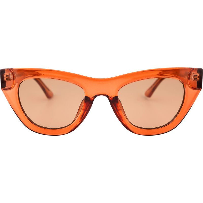 Kinni, Transparent Salmon/Brown Lenses