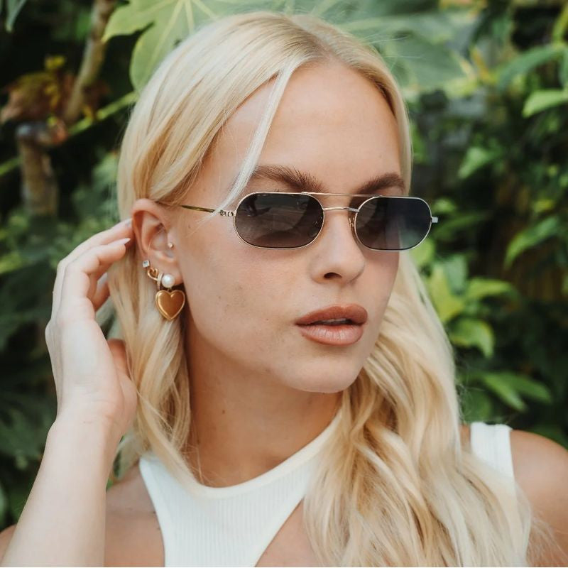 Malibu, Gold/Light Green Gradient Lenses