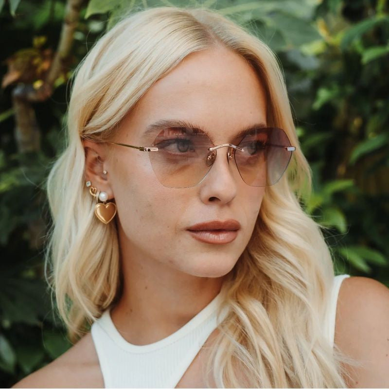 Newport, Rose Gold/Pink Mirror Gradient Lenses