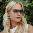 Rae, Silver/Turquoise Gradient Lenses