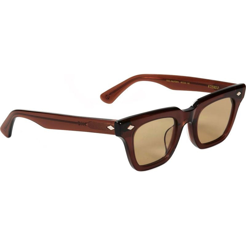 Stereo, Polished Maple/Brown Lenses
