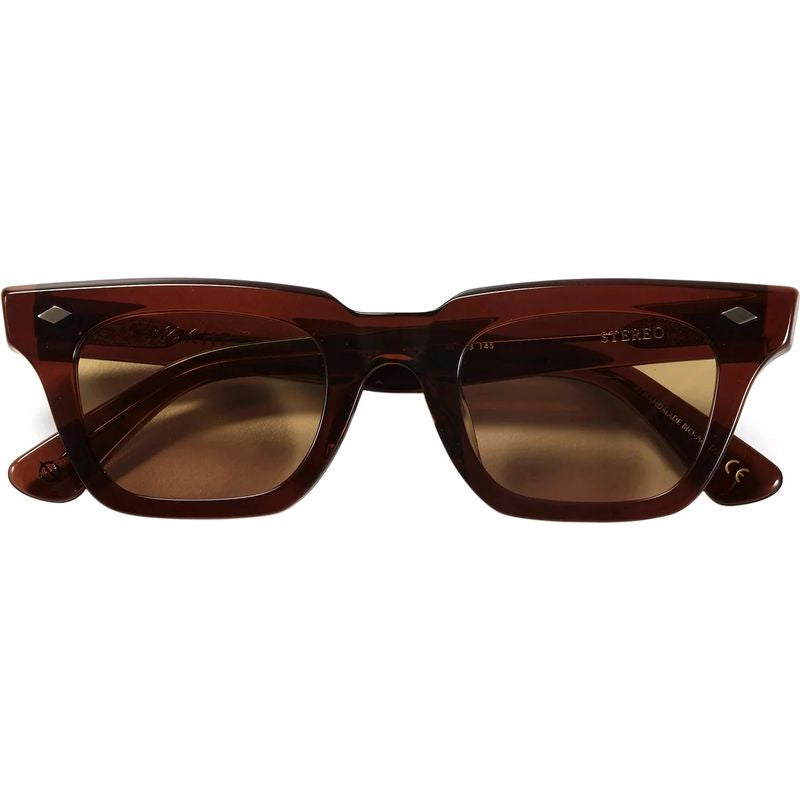Stereo, Polished Maple/Brown Lenses